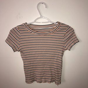 striped crop top!!